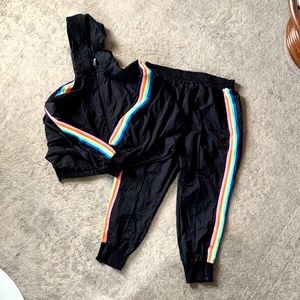 Fabletics Rainbow Pride Tracksuit set